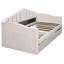 Lit de jour simple en velours avec couchette et lit de charme rembourré beige