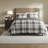 Cozy Bedding Sets Microfiber Full Queen Rustic Plaid For Home