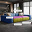 Causeuse-coussin modulaire verte 100% polyester