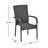 Lorenzo Wicker Outdoor Stackable Dining Armchairs