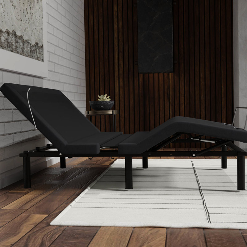Zero Adjustable Queen Bed Base: Ports For Easy Charging Size Base With Voice Activation, &