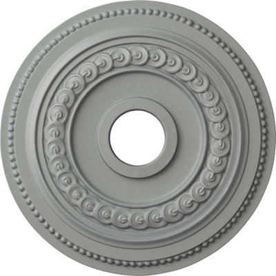 Endurathane Oldham Ceiling Medallion, 18"OD x 1 1/4"P (Fits Canopies up to 8 5/8"), Factory Primed