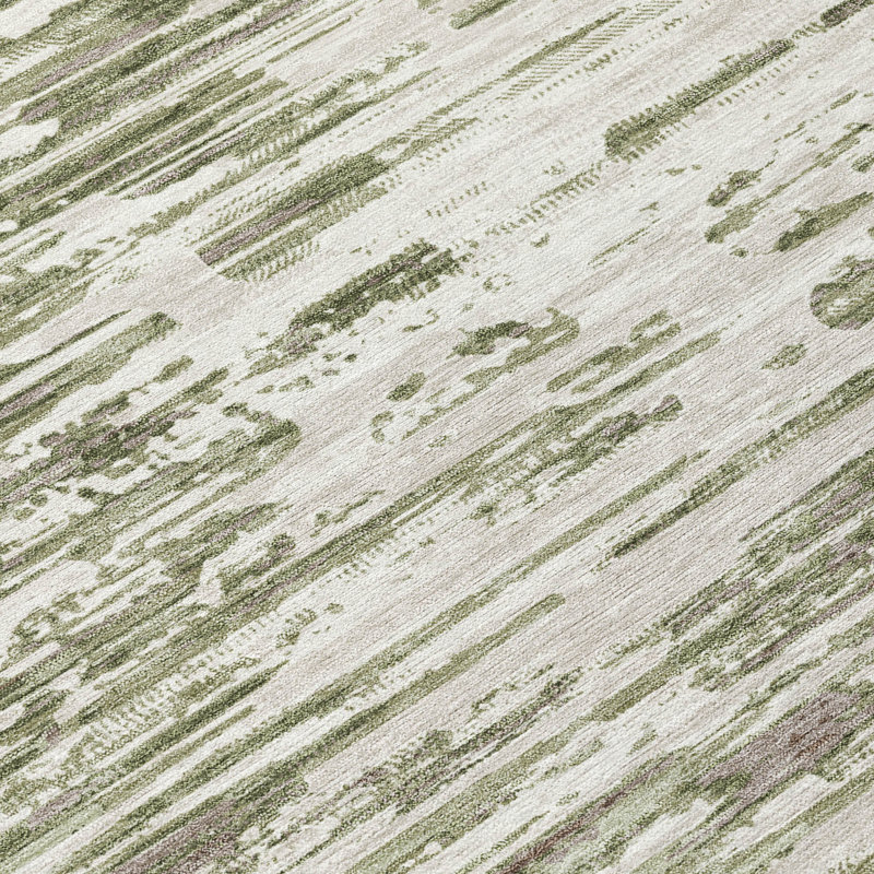 Machine Washable Indoor/Outdoor Chantille ACN2767 Modern Rug, 10' x 14', Sage