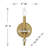 Champlain 1-Light Wall Sconce in Warm Brass