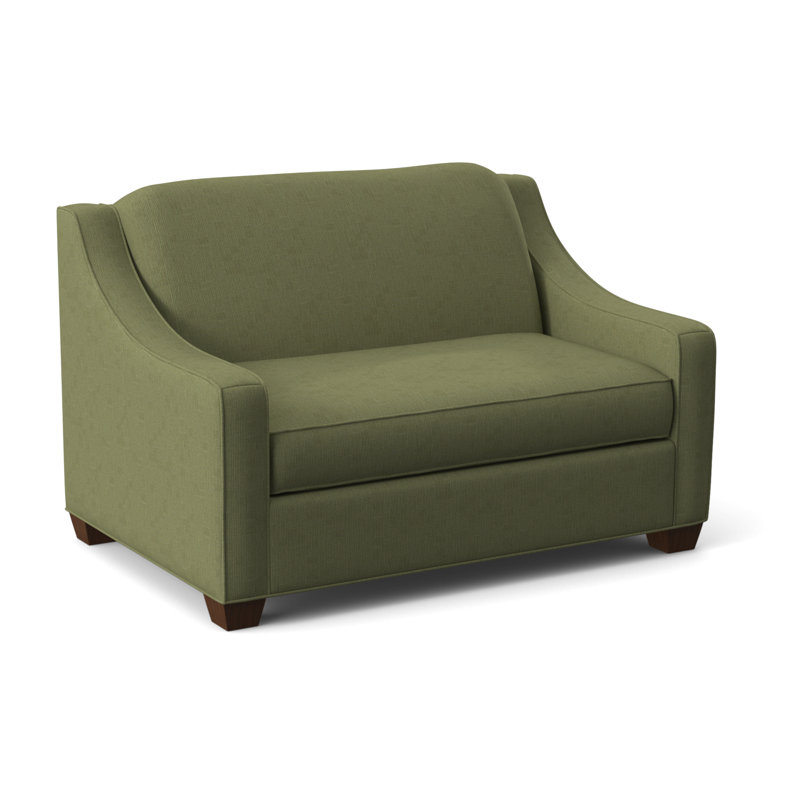 Phillips Upholstered Accent Chair, Montana Walnut, Connelly Blue Jay