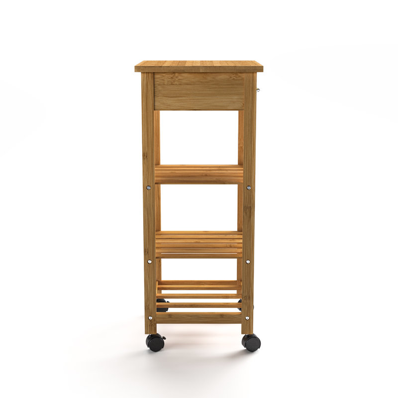 Santasia Solid Wood Kitchen Cart