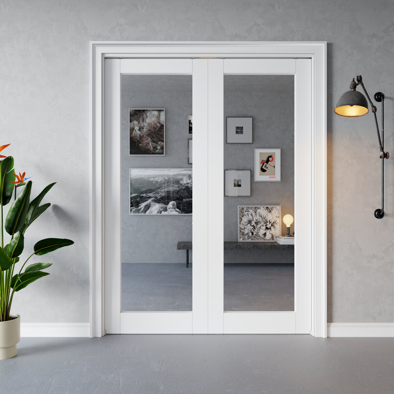 Porte intérieure coulissante avec miroir, 60 po x 96 po, 2