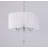 Transitional 3 Light Silk String Shade Chandelier