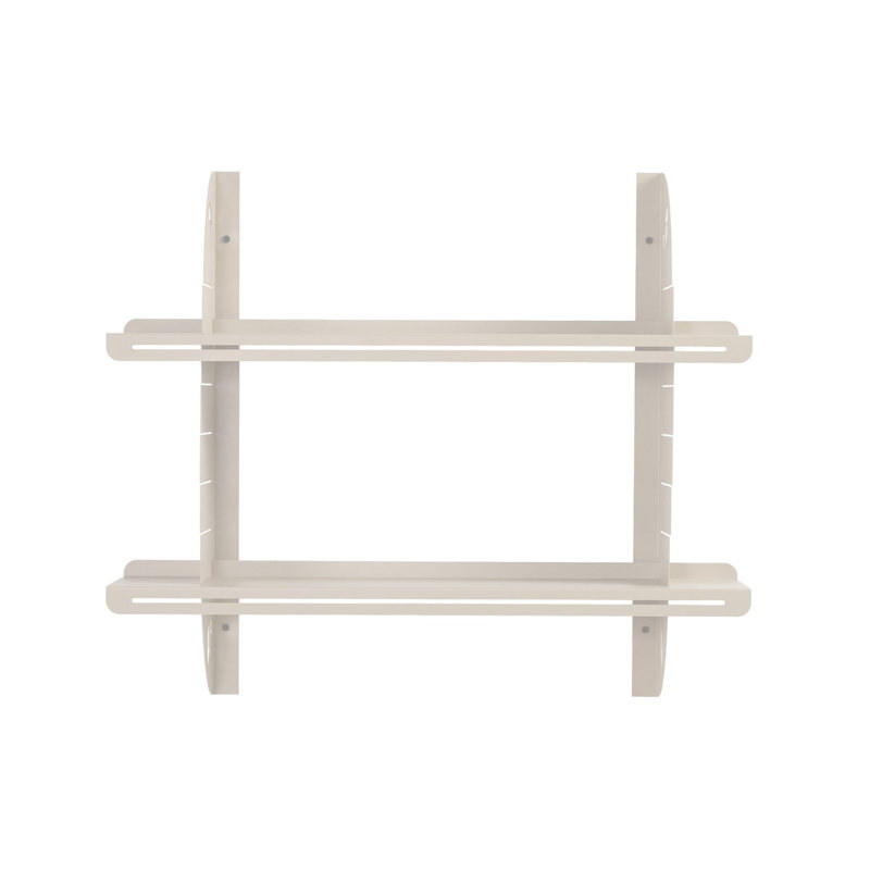 Tablette murale décorative en métal, Beige doux