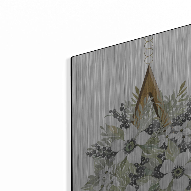 «Geometric Triangle Mute Floral I» par Cindy Jacobs, H 24 po x l 16 po