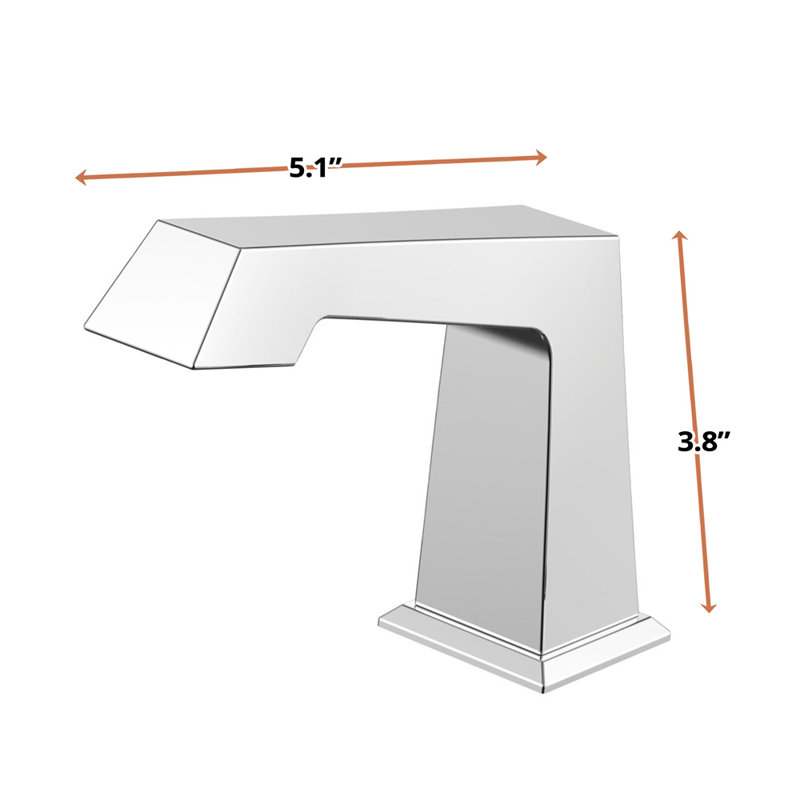 Balduina 8 in. Widespread 3-Hole Brass Bathroom Faucet, Chrome