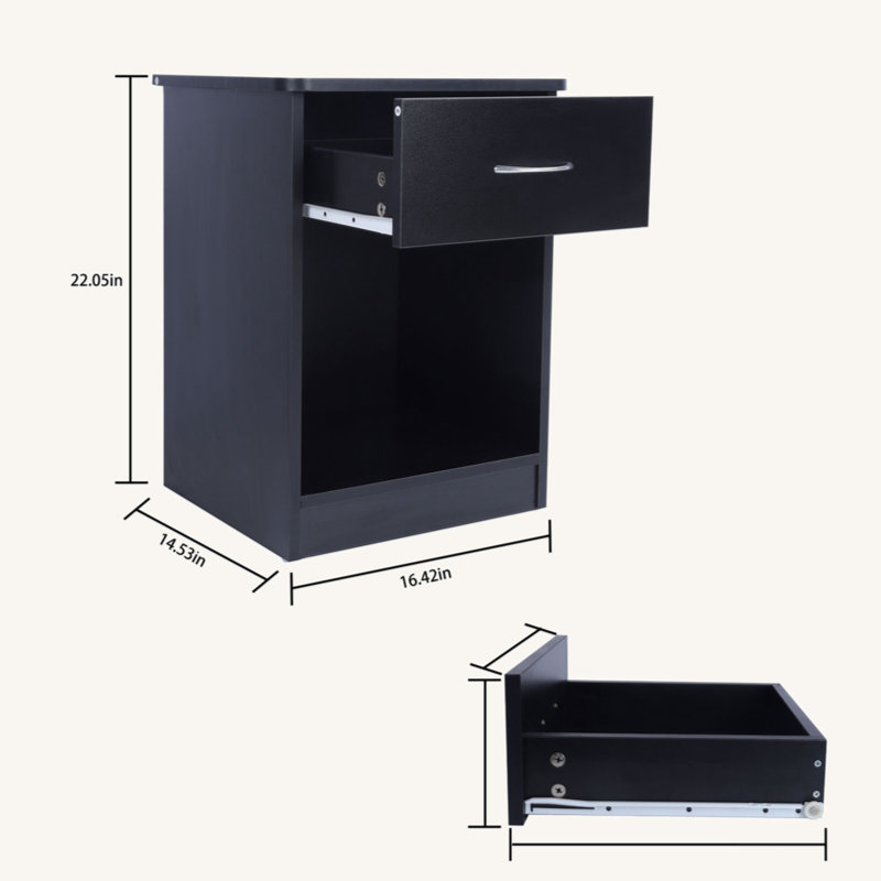 Roshea 16.42'' W Nightstand, 2