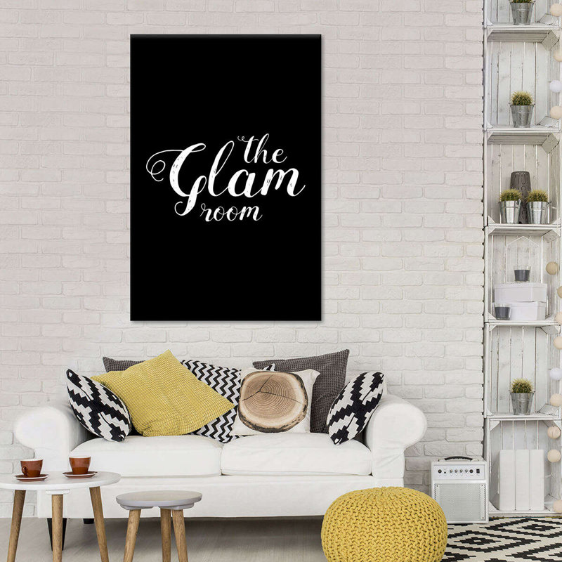 La chambre glamour sur toile, H 26 po x l 39 po 