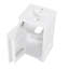 Meuble-lavabo de salle de bain avec lavabo, armoire de salle de bain avec porte à fermeture douce et tablette réglable