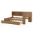 Multifunctional Daybed with Shelves, and Two Drawers-1619738924