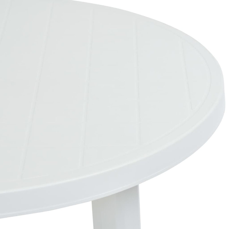 Vo Round Outdoor Bistro Table , 89cm cm W 89cm cm D, White