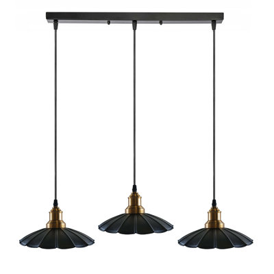 Shaver 3 - Light Black Cluster Pendant