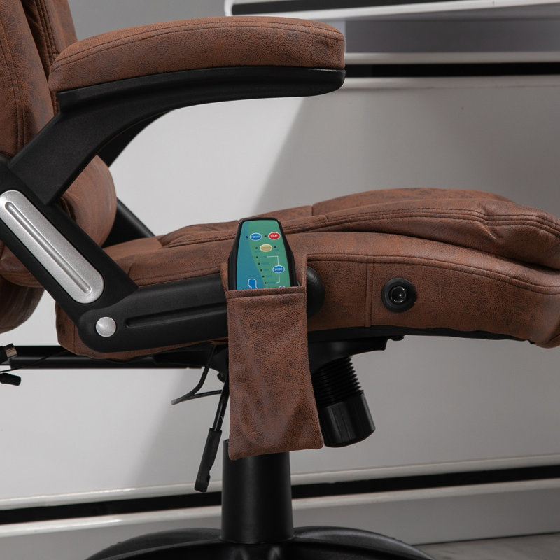 Forestdale Polyester Blend Executive Chair, Brown