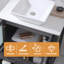 Ensemble de meuble-lavabo simple 30 po gris