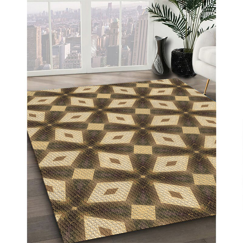 Tapis 100% à motif lavable à la machine 2989, Rectangle 8 pi x 12 pi