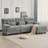 With 93-Inch 3+1 And , 4 - Position Adjustable , 350Lb Weight Limit For Every Seat, Gray Chenille, 3 Stylish Throw Pillows, 84.34-Inch Depth , Angles Personal Comfort Preferences, Support Each Soft