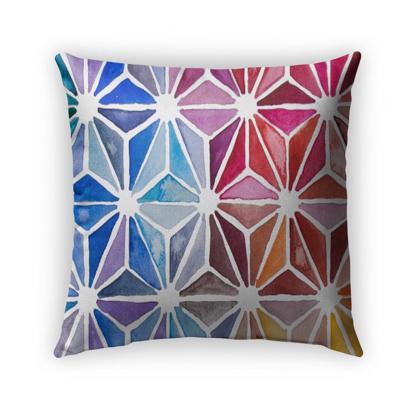 Throw Pillow Rainbow, 26" x 26"