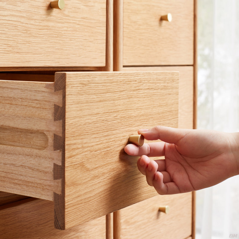 Armoire de rangement en chêne massif pour table de chevet - armoire de coin autoportante