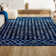 Keishara Moroccan Geometric Navy/Cream Rug