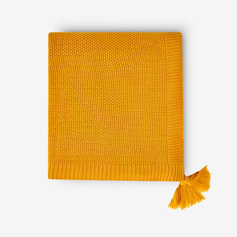 Strattenburg Throw Blanket, Mustard