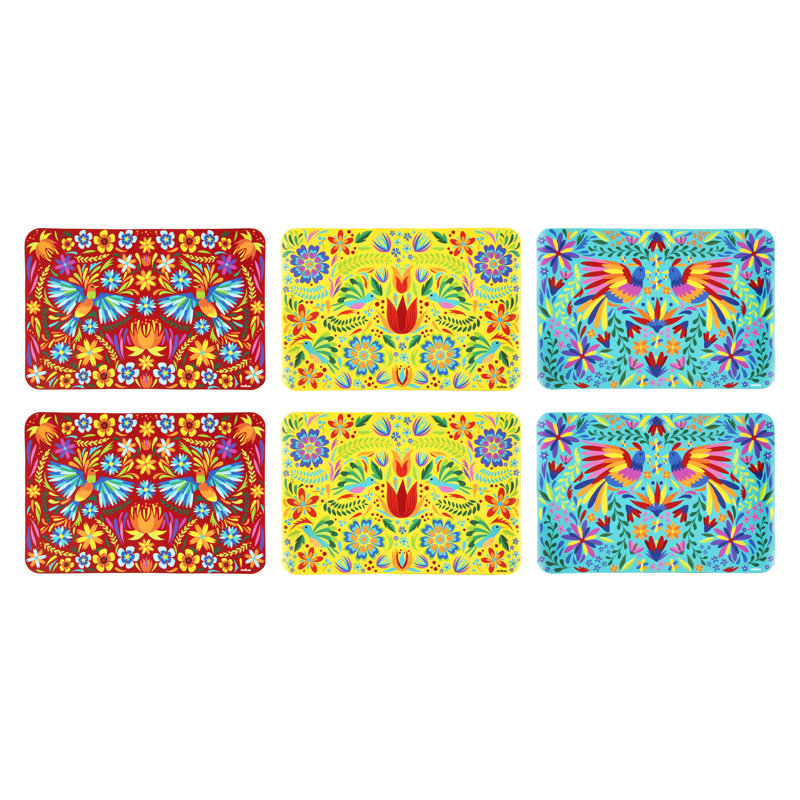 Mexican Flowers Floral Rectangle Placemat