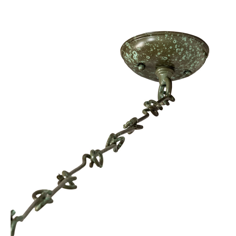 Luminaire suspendu géométrique unique à 3 lumières