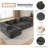 101.2" Sectional Sofa Full-Compressed Sofa Modular Sofa Couch Free-Combined Sofa With Deep Seating And Two Side Pockets-118133836
