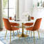 Chaise d'appoint en velours Heffron-2095468986