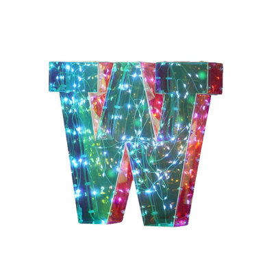 Night Light MirrorFinish LED Letter Lights AZ   Colorful Decorative Tabletop Night Lights For Parties Birthdays And Proposals