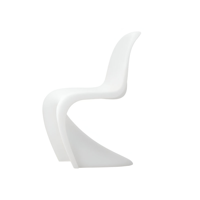 17'' H Stacking Side Chair, Shinny White