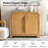 Gillon Modern 36''W Soft Curves Solid Wood Accent Cabinet with Simple Assembly