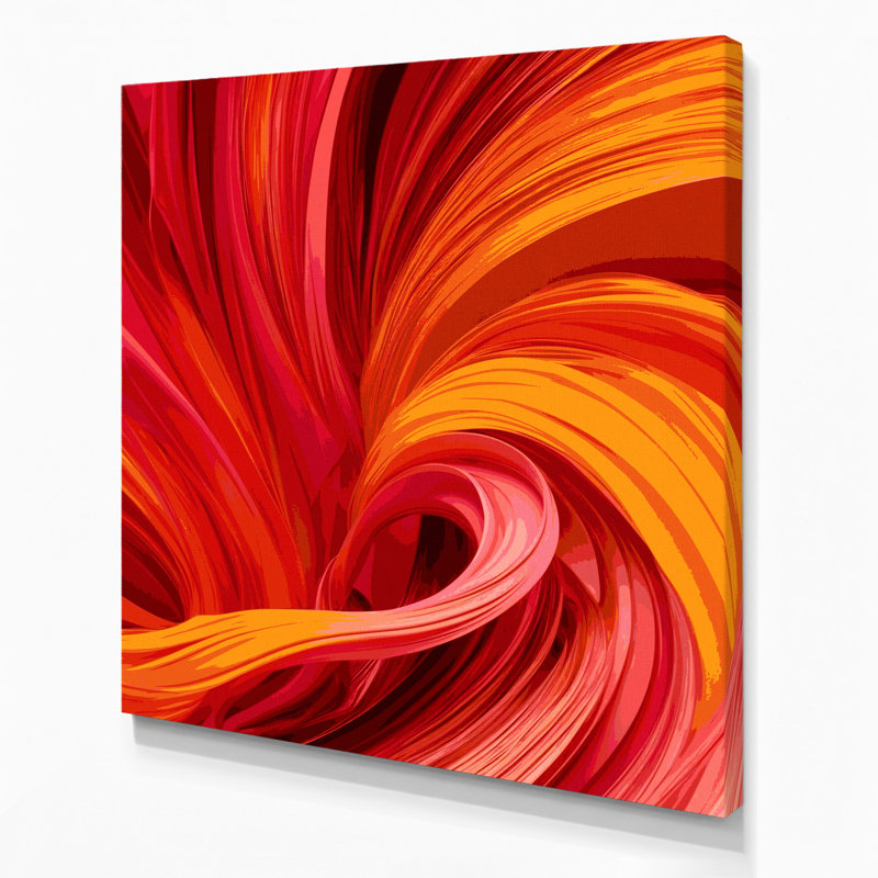 Art numérique sur toile, abstraction numérique 25, H 12 po x l 12 po