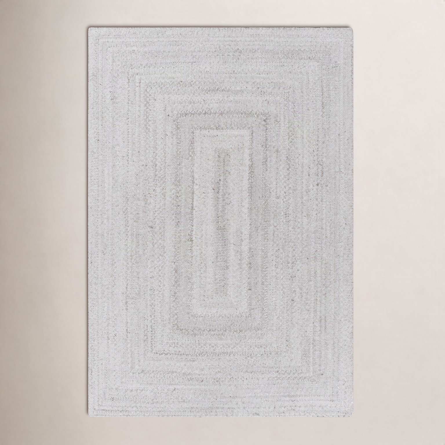 Hinton Cream Hand-Woven Outdoor Rug, Rectangle 5' x 7'6"