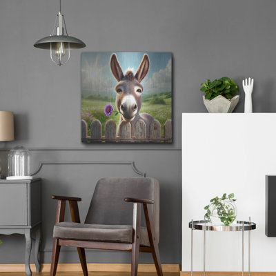  «Nice To Meet You - Donkey» par Rey Klimt, art mural en métal