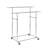 65" Dual Bar Adjustable Industrial Garment Rack