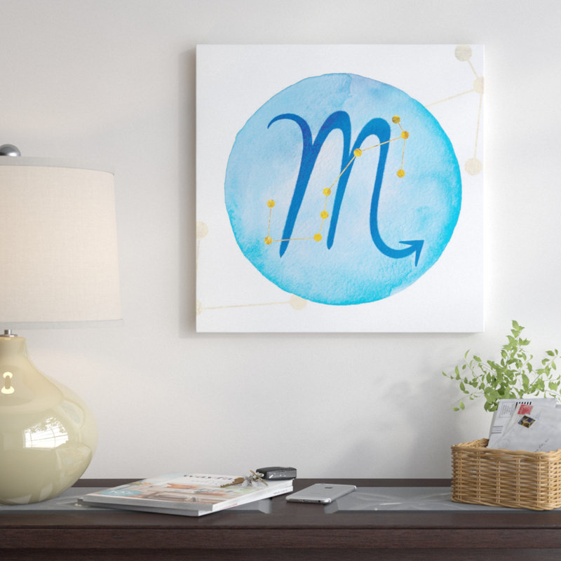 Éclairage de constellations avec constellation, reproduction d’art sur toile tendue, H 26 po x l 26 po x P 1,5 po