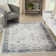 Nourison Astra Machine Washable Ivory Blue Vintage Indoor Rug