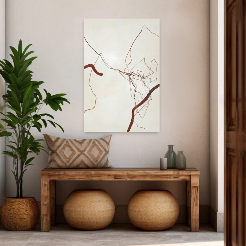 Art abstrait minimaliste nouveau niveau, H 48 po x l 32 po