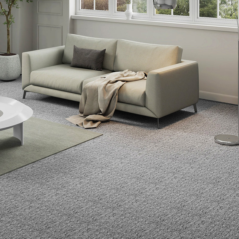 50cm W x 50cm L Textured Cut And Loop Mounting / Installation Required Polypropylene Plastic Carpet Tile