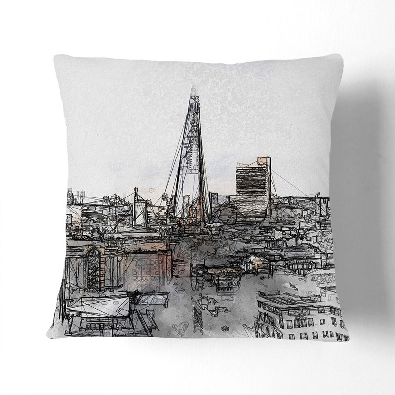 Square Cushion, 40cm H x 40cm W x 15cm D, Stone