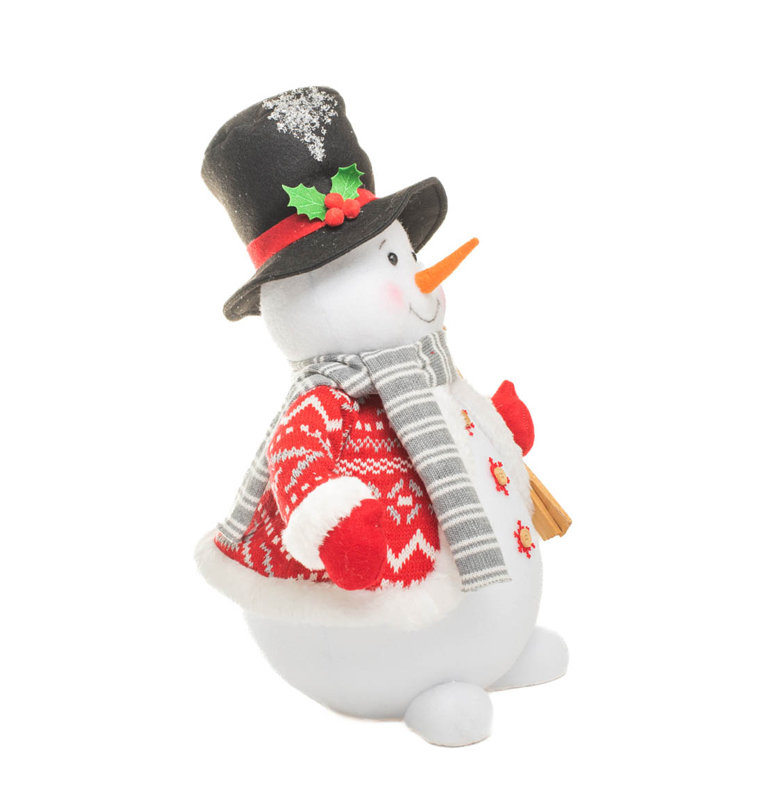 Bonhomme de neige blanc doux