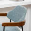 Tabouret de comptoir rembourré avec accoudoirs Devane-123161738