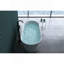 Baignoire de trempage autoportante en acrylique 63 po avec trop-plein et drain chromés, certifié Cupc L 63 po x l 31,1 po, blanc brillant 22A02-63