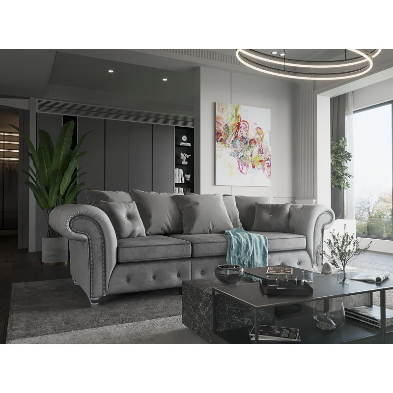 Kensington 3 Seater Velvet Sofa