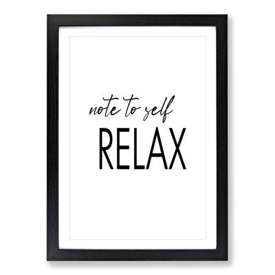 Note to Self - Picture Frame Typography